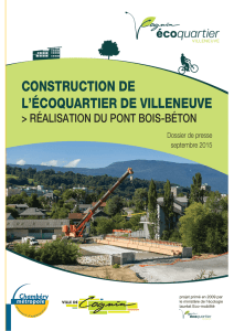 CONSTRUCTION DE L`ÉCOQUARTIER DE VILLENEUVE