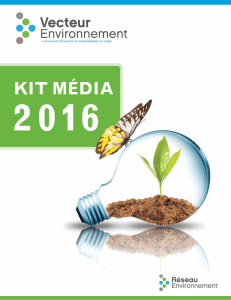 kit média 2016 - Réseau Environnement