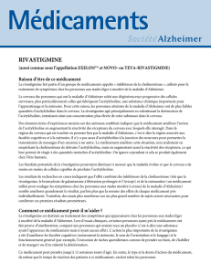 Rivastigmine - Alzheimer Society of Canada