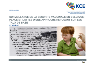 surveillance de la securite vaccinale en belgique : place et