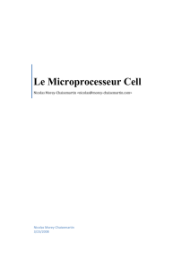 Le Microprocesseur Cell - Nicolas Morey