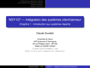 NSY107 — Intégration des systèmes client/serveur