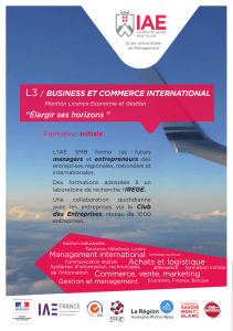 L3 / Business et CommerCe international