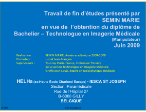 Travail de fin d`études présenté par SEMIN MARIE en vue de l