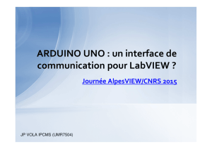 VOLA Jean-Pierre [ARDUINO UNO un interface de