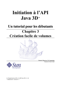 Le tutorial de l`API Java 3D