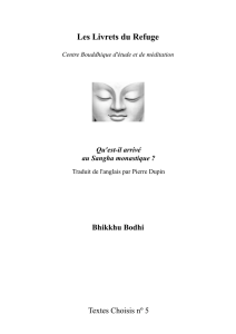 Les Livrets du Refuge Centre Bouddhique d`étude et de méditation