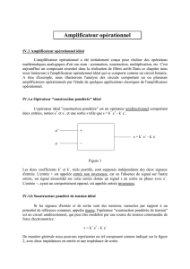 Amplificateur opérationnel