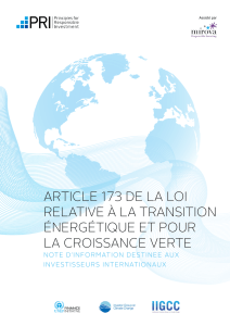 article 173 de la loi relative à la transition énergétique et pour la