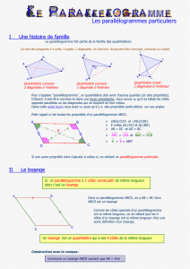 Les parallélogrammes particuliers - college