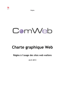 Charte graphique Web - Charte graphique de la Région wallonne