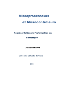 Microprocesseurs et Microcontrôleurs - UVT e-doc