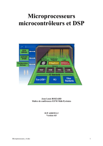 Microprocesseurs microcontrôleurs et DSP
