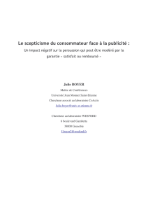 Le scepticisme du consommateur face à la publicité