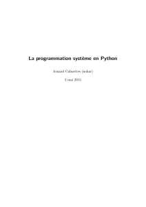 La programmation système en Python