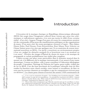 introduction L`opéra en RDA - Presses Universitaires de Rennes