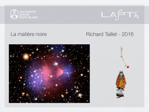 La matière noire Richard Taillet - 2016