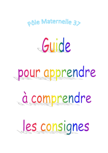 Guide "apprendre les consignes" - Académie d`Orléans
