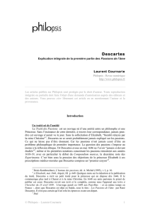 Explication intégrale de la première partie des Passions de l`âme