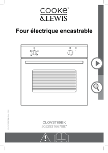 Four électrique encastrable