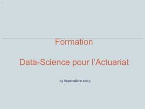 Formation Data-Science pour l`Actuariat