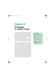Chapitre 9 Développer le capital marque