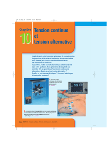 Tension continue et tension alternative - Hachette