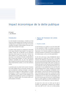 Impact économique de la dette publique