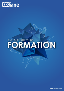 Catalogue de formation OXiane