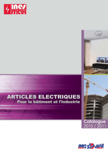 Catalogue Electrique