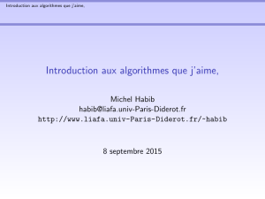 Introduction aux algorithmes que j`aime,