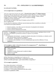 TP1 Initiation - l-algorithmique