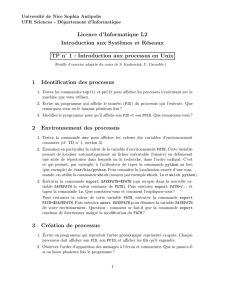 Licence d`Informatique L2 Introduction aux Syst`emes et Réseaux