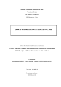 la fin de vie en reanimation un veritable challenge - chu