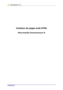 Création de pages web HTML