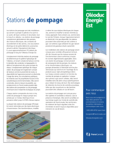 Stations de pompage - Oléoduc Énergie Est