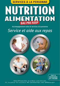Nutrition Alimentation - BAC PRO ASSP
