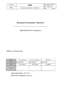 elsA Document d`orientation “interface” (Spécification de conception )