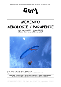 memento aerologie / parapente