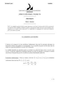 physique - Concours Communs Polytechniques