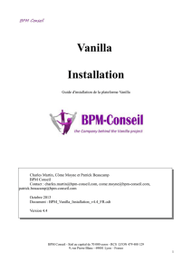 Vanilla Installation - BPM