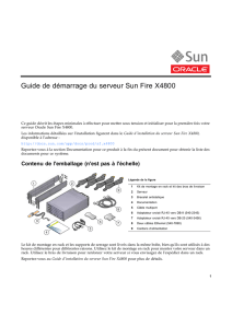 Guide de démarrage du serveur Sun Fire X4800