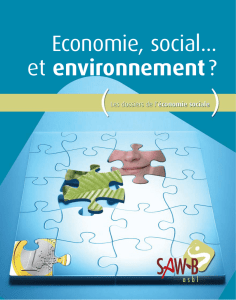 Economie, social... et environnement? - Saw-B