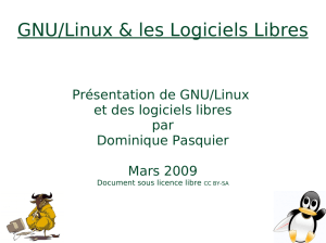 Presentation de Linux et des logiciels libres