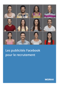 Les publicités Facebook pour le recrutement