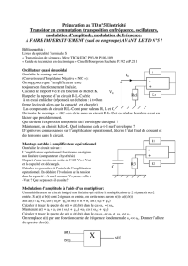 Préparation au TD n°5 Electricité Transistor en commutation