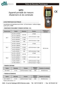 M70 - Appareil mesure - Electricité - gamme K