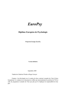 Diplôme européen de psychologie, EFPA