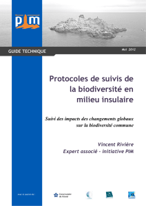 Niveau III - Expert -Protocole suivi de la biodiversitÃ© terrestre