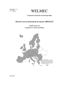 Directive sur les instruments de mesure 2004/22/CE